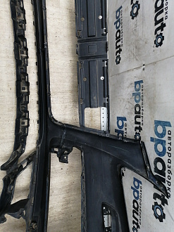 AA045530; Бампер передний; под паркт.; под омыват. (4L0 807 437 H) для Audi Q7 I рест. (2010-2015)/БУ; Оригинал; Р1, Мелкий дефект; 