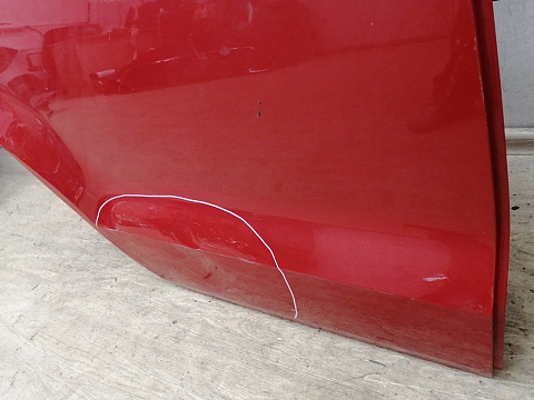 Фотография детали AA043236; Дверь задняя правая (6R4 833 056 J) для Volkswagen Polo V Hatchback (2009-2013)/БУ; Оригинал; Р2, Удовлетворительное; . Фото номер 7