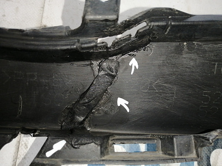 AA045402; Бампер передний; под паркт.; под омыват. (52119-06C40) для Toyota Camry/БУ; Оригинал; Р1, Мелкий дефект; 