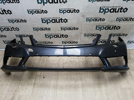 BA000089; Бампер передний AMG; под паркт.; под омыват. (A2128853525) для Mercedes-Benz E-klasse W212 S212/БУ; Оригинал; Р1, Мелкий дефект; 