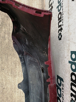 AA034852; Бампер задний; без паркт. (96696011) для Chevrolet Aveo II Hatchback (2011- 2015)/БУ; Оригинал; Р1, Мелкий дефект; 