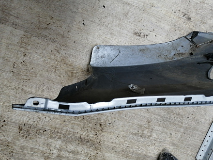 BA000141; Бампер задний; под паркт. (86611-4L500) для Hyundai Solaris I рест. Sedan (2014- 2016)/БУ; Оригинал; Р1, Мелкий дефект; 