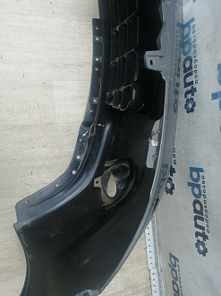 AA046010; Бампер передний; без паркт.; под омыват. (62022-BH10H) для Nissan Note I рест. (2009-2013)/БУ; Оригинал; Р1, Мелкий дефект; 