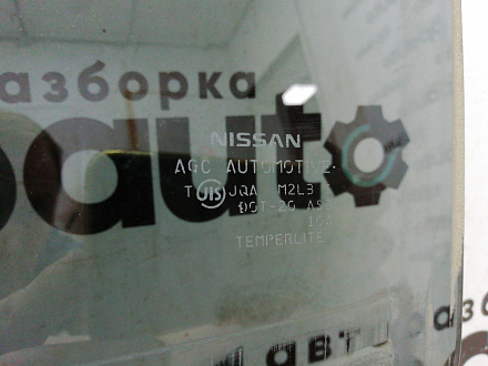 AA010770; Стекло двери заднее левое (82301JD000) для Nissan Qashqai/БУ; Оригинал; Р0, Хорошее; 