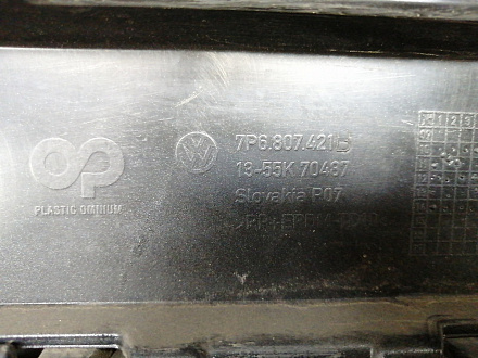 AA031824; Бампер задний; под паркт. (7P6807421B) для Volkswagen Touareg II (2010-2014)/БУ; Оригинал; Р1, Мелкий дефект; 