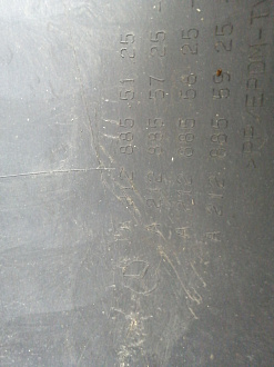 AA045467; Бампер задний AMG; под паркт. (A2128855125) для Mercedes-Benz E-klasse IV Sedan (W212) (2009-2013)/БУ; Оригинал; Р1, Мелкий дефект; 