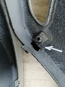 AA045863; Бампер передний; без паркт.; без омыват. (86511-4Y000) для Kia Rio/БУ; Оригинал; Р1, Мелкий дефект; 