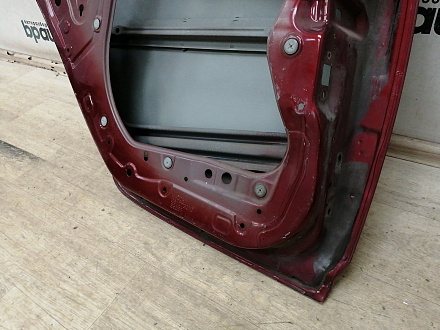 AA002234; Дверь задняя левая, стойка 29 см. (GS1D73010) для Mazda 6 GH/БУ; Оригинал; Р0, Хорошее; (32A) Красный перламутр