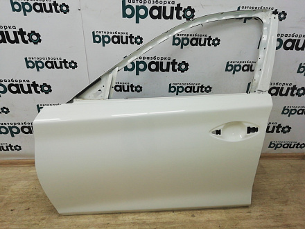 AA007097; Дверь передняя левая (H010A-4GAMA) для Infiniti Q50/БУ; Оригинал; Р0, Хорошее; QAA, Белый перламутр