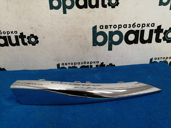 Накладка переднего бампера правая, хром Jaguar XF I рест. 2011-2015, б/у, фото 1