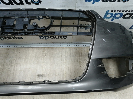 BA000161; Бампер передний; под паркт.; под омыват. (4G0 807 437) для Audi A6 C7/БУ; Оригинал; Р1, Мелкий дефект; 