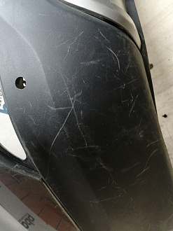 AA045337; Бампер задний (86611-2W000) для Hyundai Santa Fe III (2012 - 2015)/БУ; Оригинал; Р1, Мелкий дефект; 