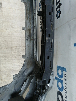 BA000165; Бампер передний; под паркт.; под омыват. (4G0 807 437) для Audi A6 C7/БУ; Оригинал; Р1, Мелкий дефект; 