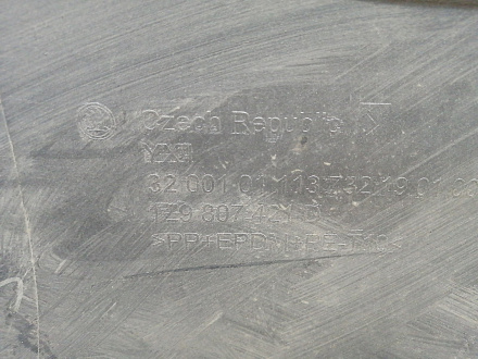 AA021240; Бампер задний; под паркт. (1Z9807421D) для Skoda Octavia II рест. Scout (2008-2013)/БУ; Оригинал; Р1, Мелкий дефект; 