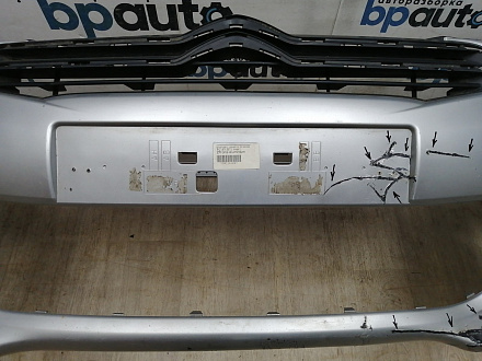 AA045228; Бампер передний; без паркт.; без омыват. (9676285080A) для Citroen C4 II HB (2011-2016)/БУ; Оригинал; Р2, Удовлетворительное;