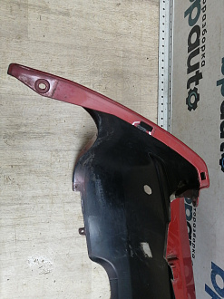 AA046072; Бампер задний, узкий молдинг; под паркт. (85022-BC640) для Nissan Micra III (K12) рест. (2007-2010)/БУ; Оригинал; Р1, Мелкий дефект; 