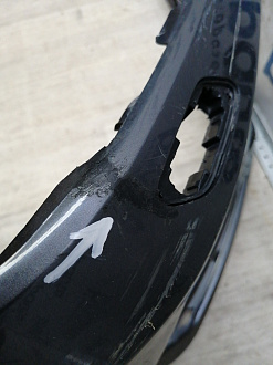 AA046305; Бампер передний; под паркт.; под омыват. (52119-48590) для Lexus RX IV рест. (2019 — 2022)/БУ; Оригинал; Р1, Мелкий дефект; 