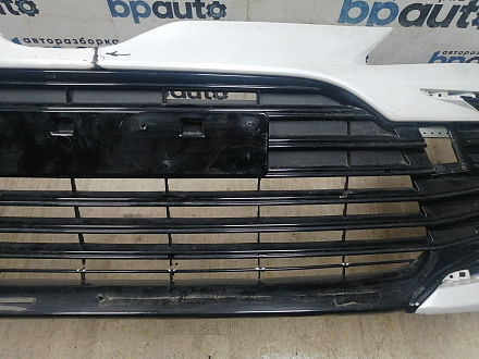 AA045787; Бампер передний; под паркт.; под омыват. (52119-06J20) для Toyota Camry 70 рест. (2021-2024)/БУ; Оригинал; Р1, Мелкий дефект; 