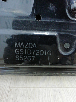 AA002105; Дверь задняя правая, стойка 19,5 см. (GS1D72010) для Mazda 6 GH/БУ; Оригинал; Р0, Хорошее; (41W) Чёрный перламутр