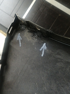 AA045771; Бампер передний; без паркт.; под омыват. (BGV450031) для Mazda 3 BL/БУ; Оригинал; Р2, Удовлетворительное; 