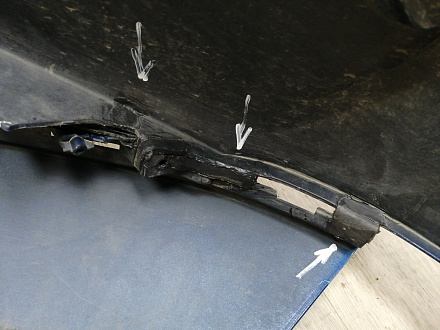 AA045919; Бампер передний; без паркт.; без омыват. (2803127XKQ11A) для Haval F7 I рест. (2022-н.в.)/БУ; Оригинал; Р1, Мелкий дефект; 