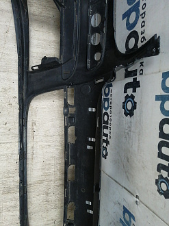 AA044515; Бампер передний; без паркт.; под омыват. (1K0807221D) для Volkswagen Jetta V (2005- 2010)/БУ; Оригинал; Р1, Мелкий дефект; 