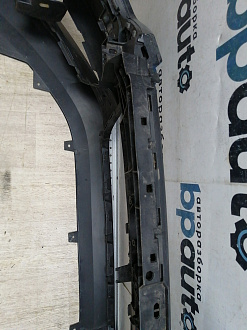 BA000166; Бампер передний; под паркт.; под омыват. (4G0 807 437) для Audi A6 C7/БУ; Оригинал; Р1, Мелкий дефект; 