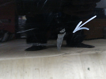 AA046213; Бампер задний; без паркт. (86611-10000) для Hyundai Matrix I рест. 2 (2008-2010)/БУ; Оригинал; Р1, Мелкий дефект; 