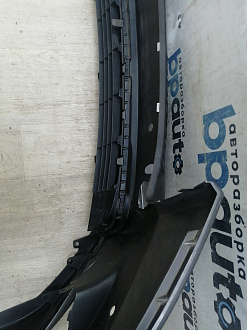 AA045950; Бампер передний; под паркт.; под омыват. (52119-0E220) для Toyota Highlander III (2014 — 2016)/БУ; Оригинал; Р1, Мелкий дефект; 