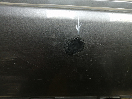 AA044922; Бампер задний; без паркт. (86611-2B700) для Hyundai Santa Fe II рест. (2010-2012)/БУ; Оригинал; Р2, Удовлетворительное; 