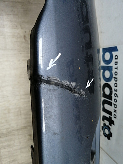 AA044863; Бампер передний; без паркт.; без омыват. (9674576177) для Peugeot 308 I рест. (2011-2015)/БУ; Оригинал; Р2, Удовлетворительное; 