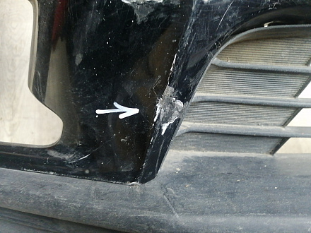 AA045949; Бампер передний; под паркт.; под омыват. (52119-0E220) для Toyota Highlander III (2014 — 2016)/БУ; Оригинал; Р1, Мелкий дефект; 