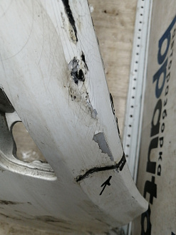 AA045817; Бампер передний; под паркт.; под омыват. (3C8807221F) для Volkswagen Passat CC рест. (2012-2017)/БУ; Оригинал; Р1, Мелкий дефект; 