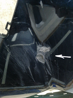 BA000258; Бампер передний; без паркт.; под омыват. (52119-0R280) для Toyota Rav4 50 (2019 -2025)/БУ; Оригинал; Р1, Мелкий дефект; 