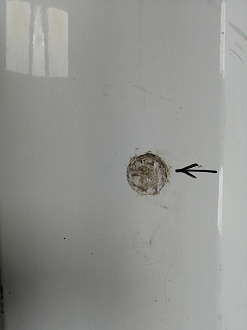 AA046063; Бампер задний; без паркт. (BM51-A17906-AGW) для Ford Focus III Hatchback (2011- 2015)/БУ; Оригинал; Р1, Мелкий дефект; 