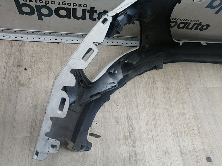 AA046046; Бампер передний; без паркт.; под омыват. (9674576177) для Peugeot 308 I рест. (2011-2015)/БУ; Оригинал; Р2, Удовлетворительное; 