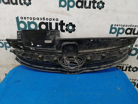 Фотография детали AA028822; Решетка радиатора (86351-3X000) для Hyundai Elantra V (MD) (2010-2013)/БУ; Оригинал; Р1, Мелкий дефект; . Фото номер 5