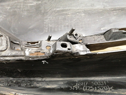 AA038414; Бампер передний; под паркт.; под омыват. (GSH7-50031) для Mazda 6 III (GJ) рест. 2 (2018-2024)/БУ; Оригинал; Р1, Мелкий дефект; 