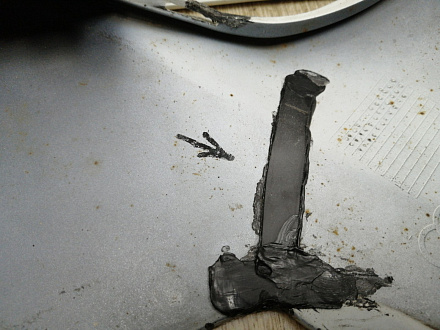 AA045525; Юбка переднего бампера - правая часть (4L0 807 062 С) для Audi Q7 I рест. (2010-2015)/БУ; Оригинал; Р1, Мелкий дефект; 