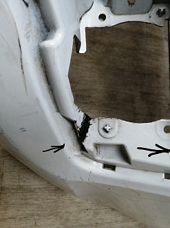 AA045244; Бампер передний; без паркт.; без омыват. (9676285080A) для Citroen C4 II HB (2011-2016)/БУ; Оригинал; Р2, Удовлетворительное; 