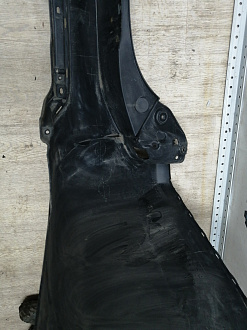 AA045379; Бампер задний; без паркт. (6410D125) для Mitsubishi Pajero Sport III (2015-2020)/БУ; Оригинал; Р1, Мелкий дефект; 