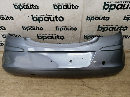 AA034085; Бампер задний, под маленький вырез выхл.трубы; без паркт. (13179916) для Opel Corsa D HB 5D (2006 — 2010)/БУ; Оригинал; Р1, Мелкий дефект; 