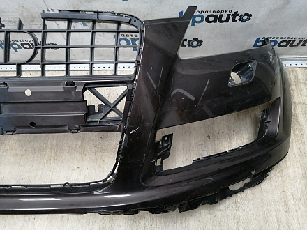 AA045529; Бампер передний; под паркт.; под омыват. (4L0 807 437 H) для Audi Q7 I рест. (2010-2015)/БУ; Оригинал; Р1, Мелкий дефект; 