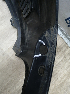 BA000219; Бампер передний, до 2010г; без паркт.; под омыват. (62022-JK60H) для Infiniti G (2006-2013)/БУ; Оригинал; Р1, Мелкий дефект; 