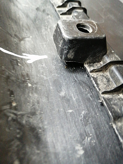 AA045476; Бампер задний; под паркт. (86611-M0000) для Hyundai Creta I (2016-2021)/БУ; Оригинал; Р2, Удовлетворительное; 