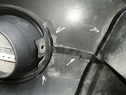 Фотография детали AA045158; Бампер передний; без паркт.; под омыват. (62022-EB340) для Nissan Pathfinder III (2004-2010)/БУ; Оригинал; Р2, Удовлетворительное; . Фото номер 16