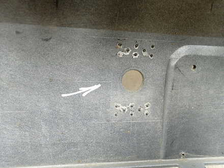 BA000225; Бампер передний; под паркт.; под омыват. (5G0807221) для Volkswagen Golf/БУ; Оригинал; Р1, Мелкий дефект; 