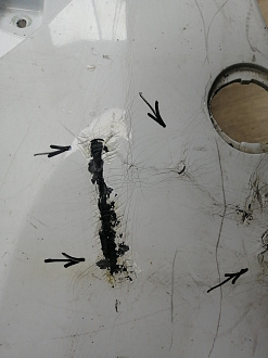 AA045258; Бампер передний; без паркт.; без омыват. ( BB5317C831) для Ford Explorer V (2011-2015)/БУ; Оригинал; Р2, Удовлетворительное; 