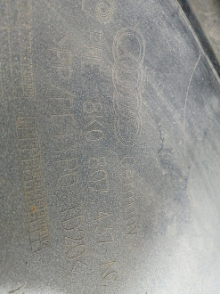 AA045589; Бампер передний; без паркт.; под омыват. (8K0 807 437 AC) для Audi A4 B8/БУ; Оригинал; Р2, Удовлетворительное; 