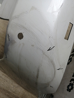 AA046091; Бампер передний; под паркт.; под омыват. (52119-33610) для Lexus ES V рест. (2009- 2012)/БУ; Оригинал; Р1, Мелкий дефект; 